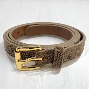 Gap Genuine Leather Women’s Retro Metallic Bronze Skinny Belt 2009 Sz Large GAP | Accessories | Gap Leather Belt | Poshmark main image 3